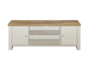 Birlea Highgate Cream And Oak Finish Large TV Unit Thumbnail