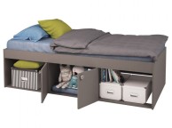 Kidsaw Arctic 3ft Single Grey Cabin Bed Thumbnail