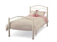 Serene Yasmin 3ft (90cm) Single White Bed Frame Thumbnail