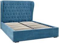 GFW Dakota 5ft Kingsize Teal Upholstered Fabric Ottoman Bed Frame Thumbnail