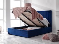 GFW Milazzo 5ft Kingsize Royal Blue Fabric Ottoman Bed Frame Thumbnail