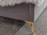 GFW Pettine 5ft Kingsize Grey Fabric Ottoman Bed Frame Thumbnail