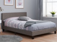Birlea Berlin 4ft Small Double Grey Fabric Bed Frame Thumbnail