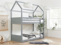 Birlea Home 3ft Single Grey Wooden Bunk Bed Thumbnail