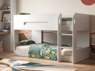 Flair Furnishings Mystic Low Bunk Bed In White Thumbnail