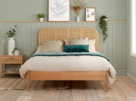 Birlea Margot Oak And Rattan 5ft Kingsize Bed Frame Thumbnail
