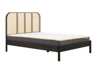 Birlea Margot Black Oak And Rattan 6ft Super Kingsize Bed Frame Thumbnail