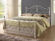 Birlea Milano Cream 4ft6 Double Metal Bed Frame Thumbnail
