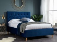 Birlea Loxley 5ft Kingsize Blue Fabric Bed Frame Thumbnail
