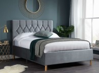 Birlea Loxley 4ft Small Double Grey Fabric Bed Frame Thumbnail