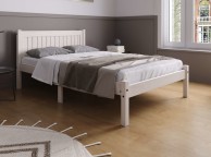 Birlea Rio 4ft6 Double White Washed Pine Wooden Bed Frame Thumbnail