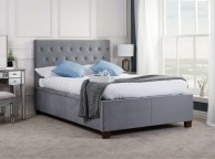 Birlea Cologne 5ft Kingsize Grey Fabric Ottoman Bed Frame Thumbnail