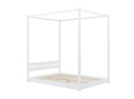 Birlea Darwin 5ft Kingsize White Wooden 4 Poster Bed Frame Thumbnail