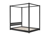 Birlea Darwin 5ft Kingsize Black Wooden 4 Poster Bed Frame Thumbnail