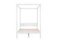 Birlea Mercia 5ft Kingsize White Wooden 4 Poster Bed Frame Thumbnail