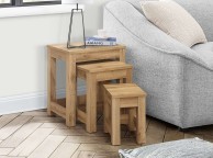 Birlea Compton Oak Finish Nest Of Tables Thumbnail