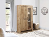 Birlea Compton Oak Finish Display Cabinet Thumbnail