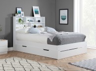 Birlea Alfie 4ft6 Double White Storage Bed With Drawer Thumbnail