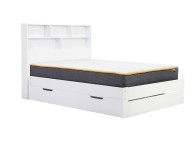 Birlea Alfie 4ft6 Double White Storage Bed With Drawer Thumbnail