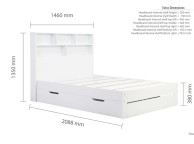 Birlea Alfie 4ft6 Double White Storage Bed With Drawer Thumbnail
