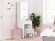 Birlea Evelyn White Dressing Table With Sliding Mirror Thumbnail
