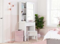 Birlea Evelyn White Dressing Table With Sliding Mirror Thumbnail