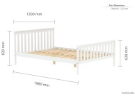 Birlea Oxford 4ft Small Double White Wooden Bed Frame Thumbnail