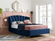 Birlea Lottie 5ft Kingsize Midnight Blue Fabric Ottoman Bed Frame Thumbnail