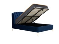 Birlea Lottie 4ft6 Double Midnight Blue Fabric Ottoman Bed Frame Thumbnail