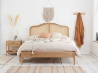 Birlea Leonie Oak And Rattan 5ft Kingsize Bed Frame Thumbnail
