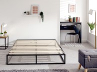 GFW Platform 4ft6 Double Black Metal Bed Frame Thumbnail