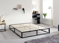 GFW Platform 4ft Small Double Black Metal Bed Frame Thumbnail