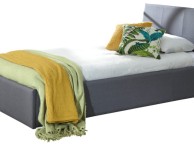 GFW Ascot 3ft Single Grey Fabric Ottoman Bed Frame Thumbnail