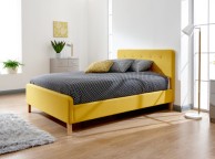 GFW Ashbourne 4ft6 Double Mustard Fabric Bed Frame Thumbnail