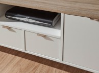 GFW Alma Large TV Unit in White And Oak Thumbnail