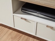 GFW Alma Small TV Unit in White And Oak Thumbnail