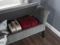 GFW Balmoral Ottoman Storage Window Seat In Grey Thumbnail