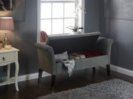 GFW Balmoral Ottoman Storage Window Seat In Grey Thumbnail