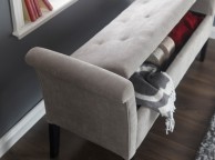 GFW Balmoral Ottoman Storage Window Seat In Silver Fabric Thumbnail