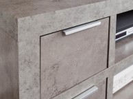 GFW Bloc 2 Drawer TV Unit In Concrete Grey Thumbnail