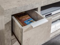 GFW Bloc 2 Drawer TV Unit In Concrete Grey Thumbnail