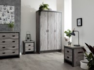 GFW Boston 4 Piece Bedroom Set In Grey Thumbnail