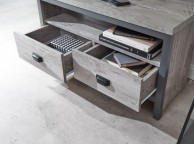 GFW Boston Corner TV Unit In Grey Thumbnail