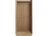 GFW Catania 2 Door 1 Drawer Wardrobe In Euro Oak Thumbnail