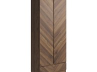 GFW Catania 2 Door 1 Drawer Wardrobe In Royal Walnut Thumbnail