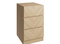 GFW Catania 3 Drawer Bedside In Euro Oak Thumbnail