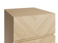 GFW Catania 3 Drawer Bedside In Euro Oak Thumbnail