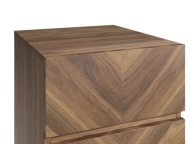 GFW Catania 3 Drawer Bedside In Royal Walnut Thumbnail