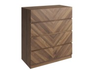 GFW Catania 4 Drawer Chest In Royal Walnut Thumbnail