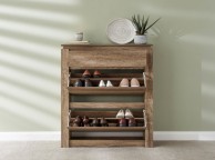 GFW Canyon Oak Finish Shoe Cabinet Thumbnail